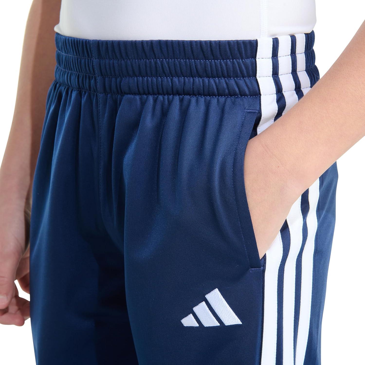 image:imageadidas Boys Big Kids StraightLeg 3Stripe Track PantsDark Blue