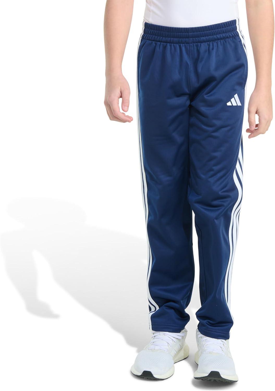 image:imageadidas Boys Big Kids StraightLeg 3Stripe Track PantsDark Blue