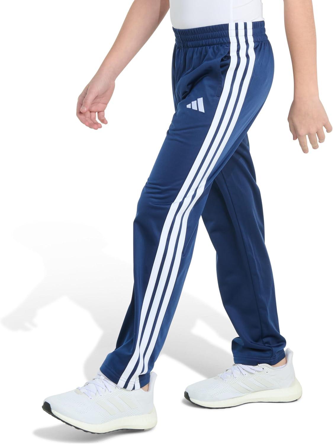 image:imageadidas Boys Big Kids StraightLeg 3Stripe Track PantsDark Blue