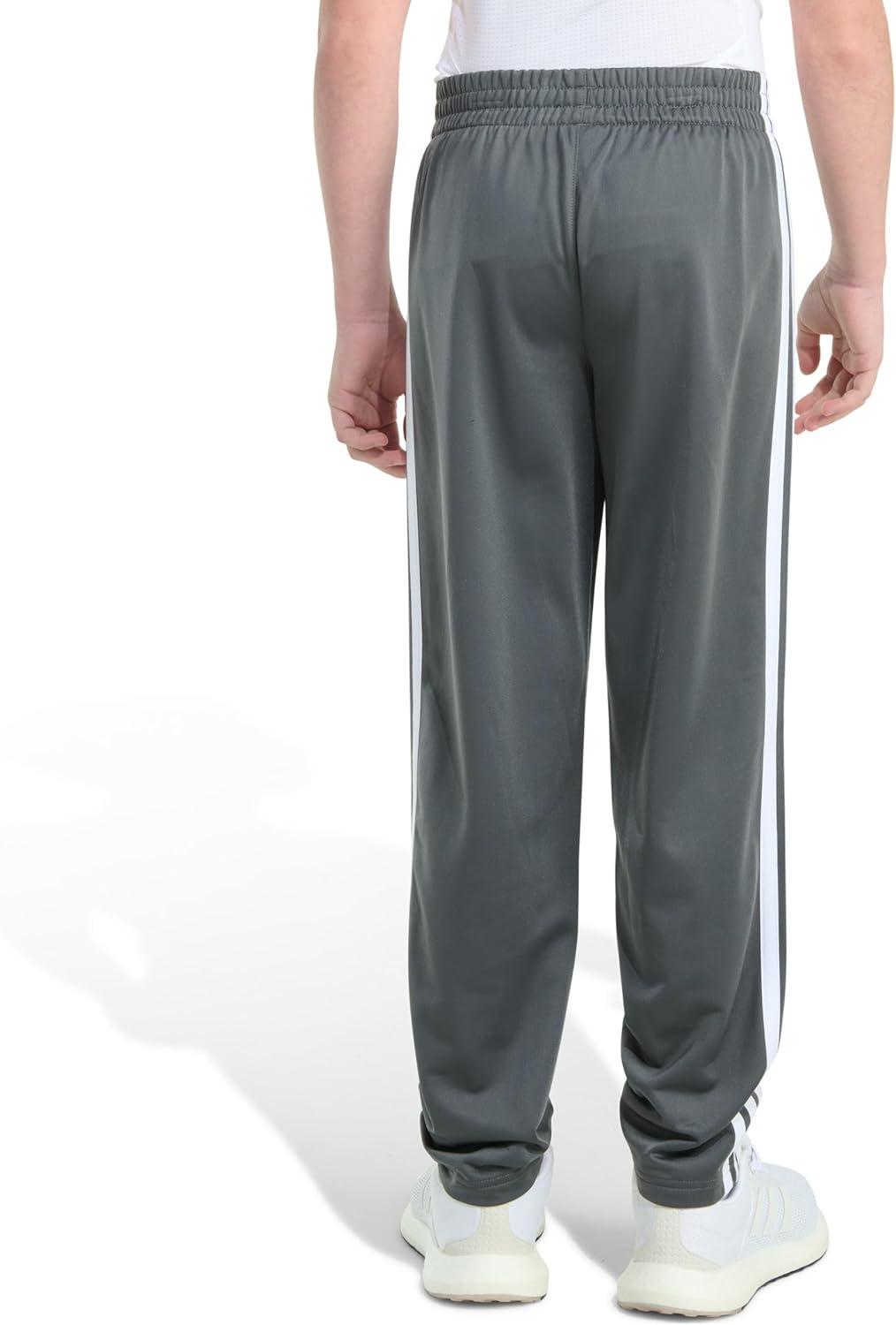 image:imageadidas Boys Big Kids StraightLeg 3Stripe Track PantsDark Grey