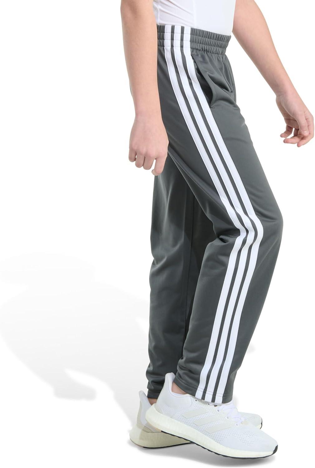 image:imageadidas Boys Big Kids StraightLeg 3Stripe Track PantsDark Grey