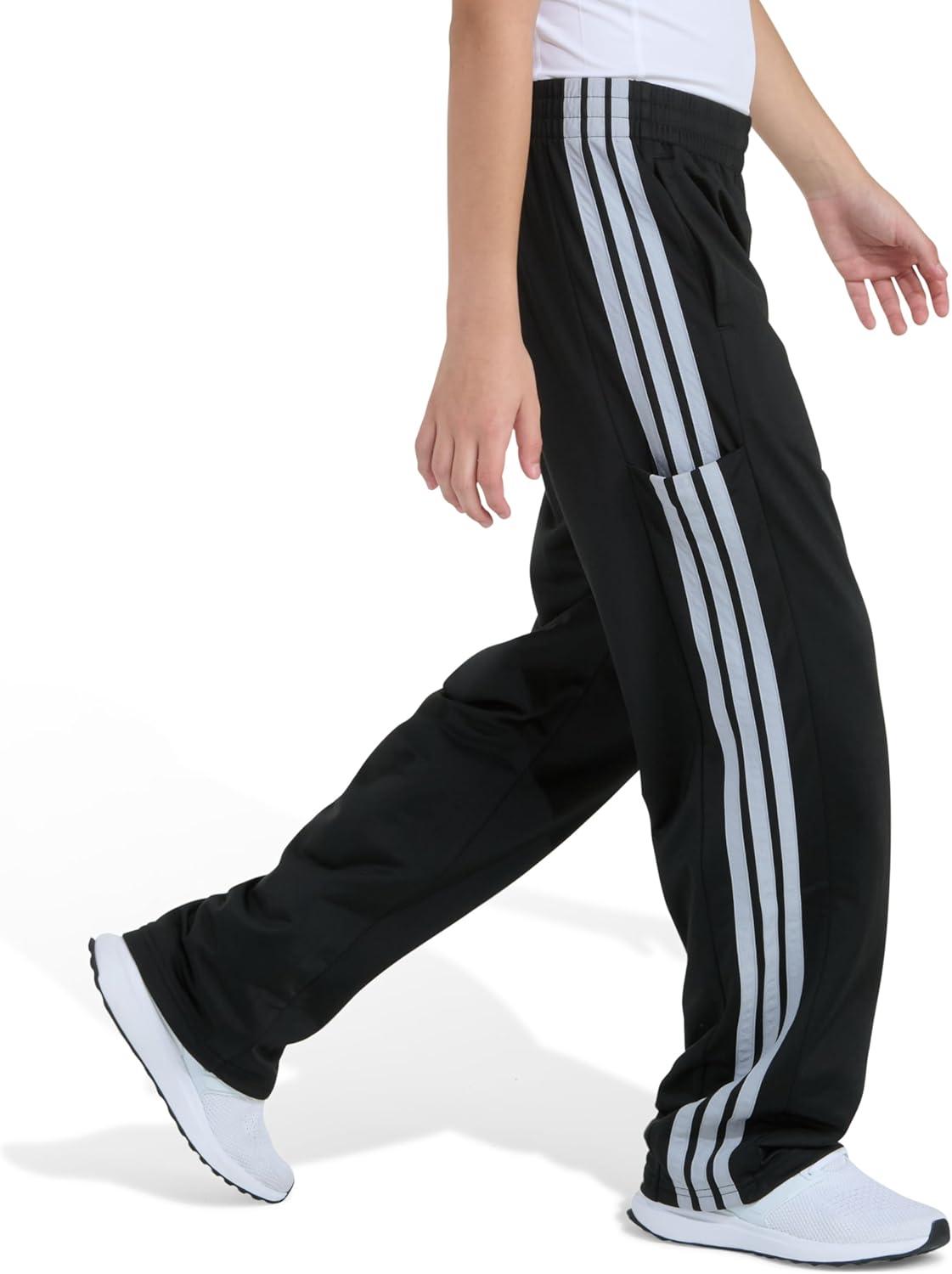 image:imageadidas Boys Elastic Waistband 3Stripe Sport PantBlack With Grey