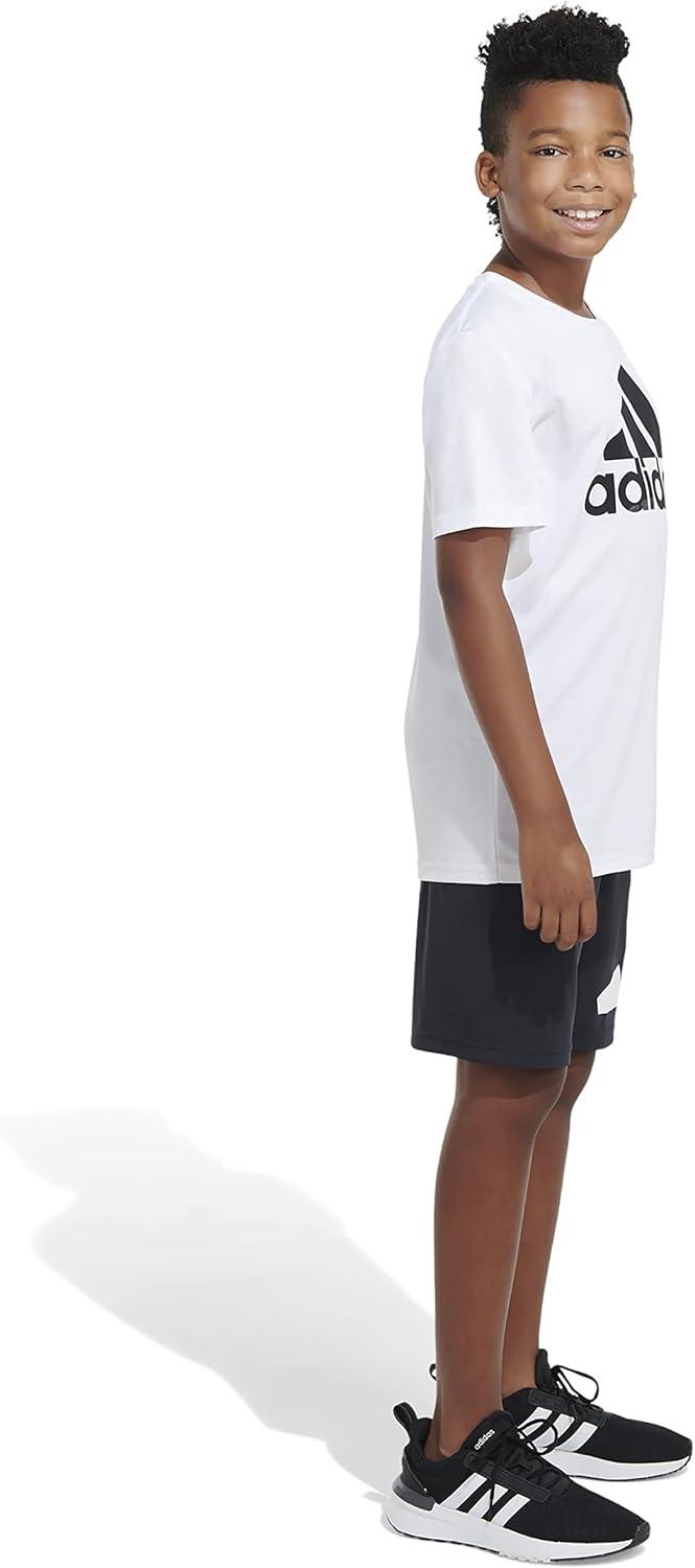 image:imageadidas Boys Elastic Waistband Performance ShortsBlack