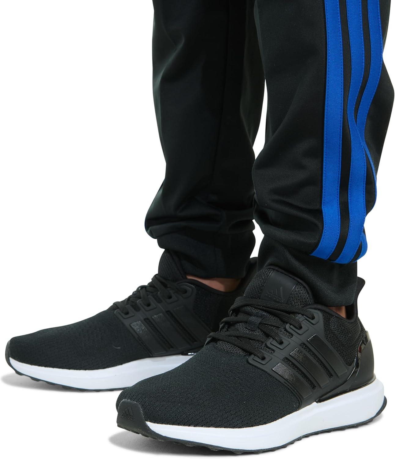 image:imageadidas Boys Tricot 3Stripe JoggerBlack With Blue