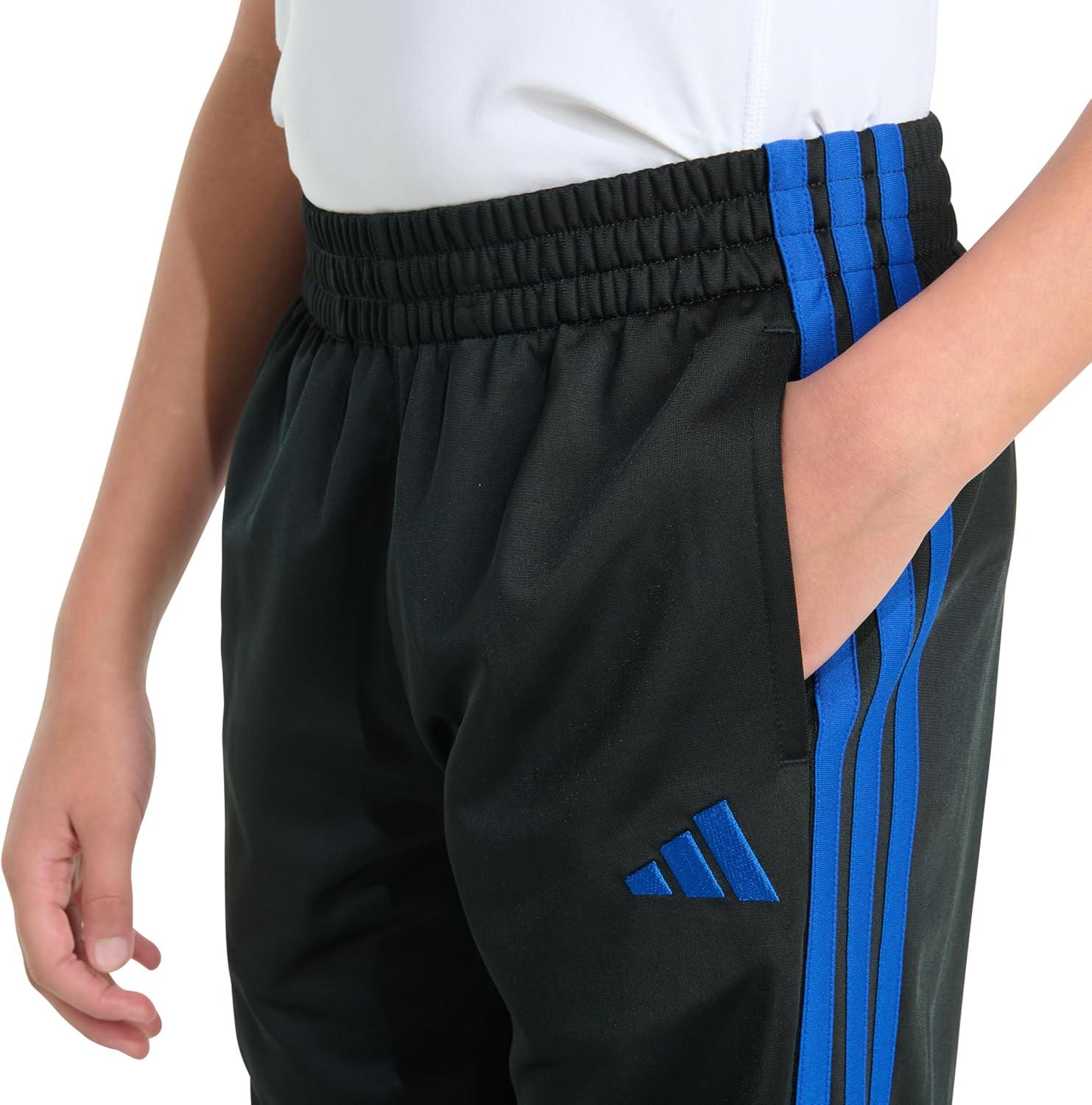 image:imageadidas Boys Tricot 3Stripe JoggerBlack With Blue