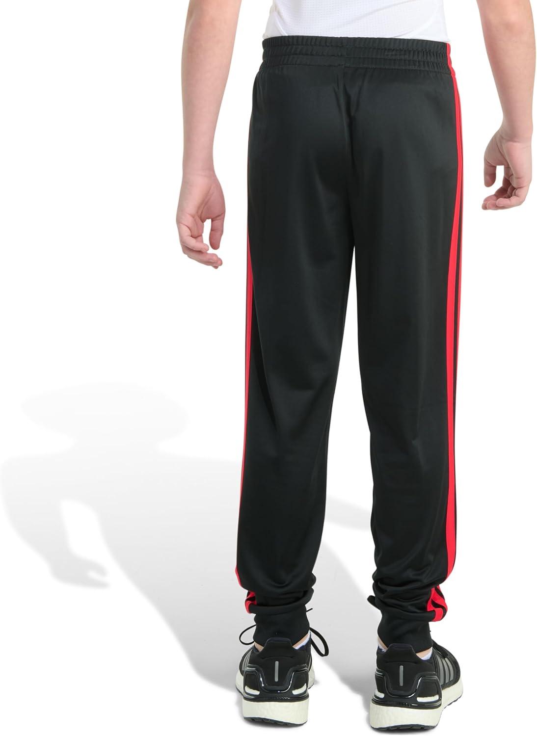 image:imageadidas Boys Tricot 3Stripe JoggerBlack With Red