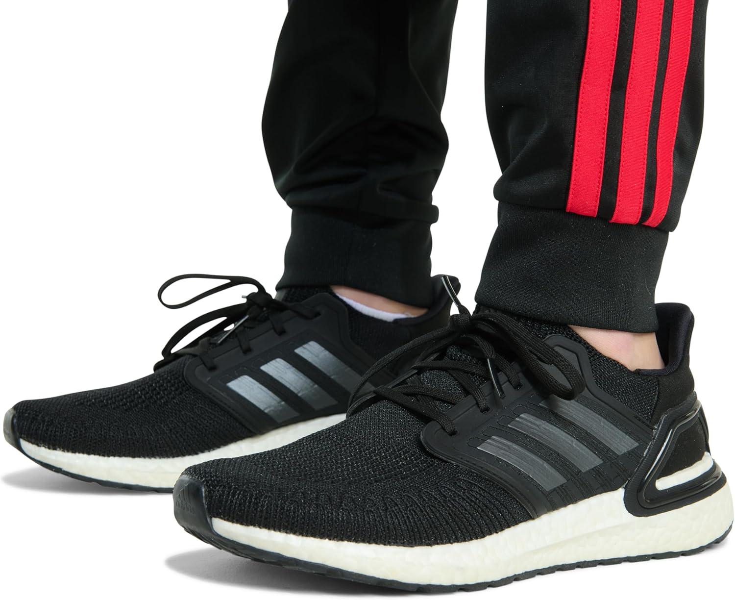 image:imageadidas Boys Tricot 3Stripe JoggerBlack With Red