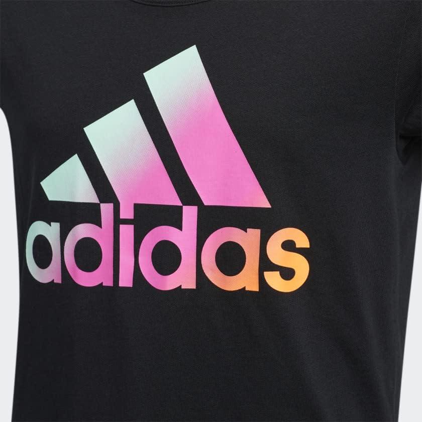 image:imageadidas Girls Short Sleeve Scoop Neck Tee TShirtBlack