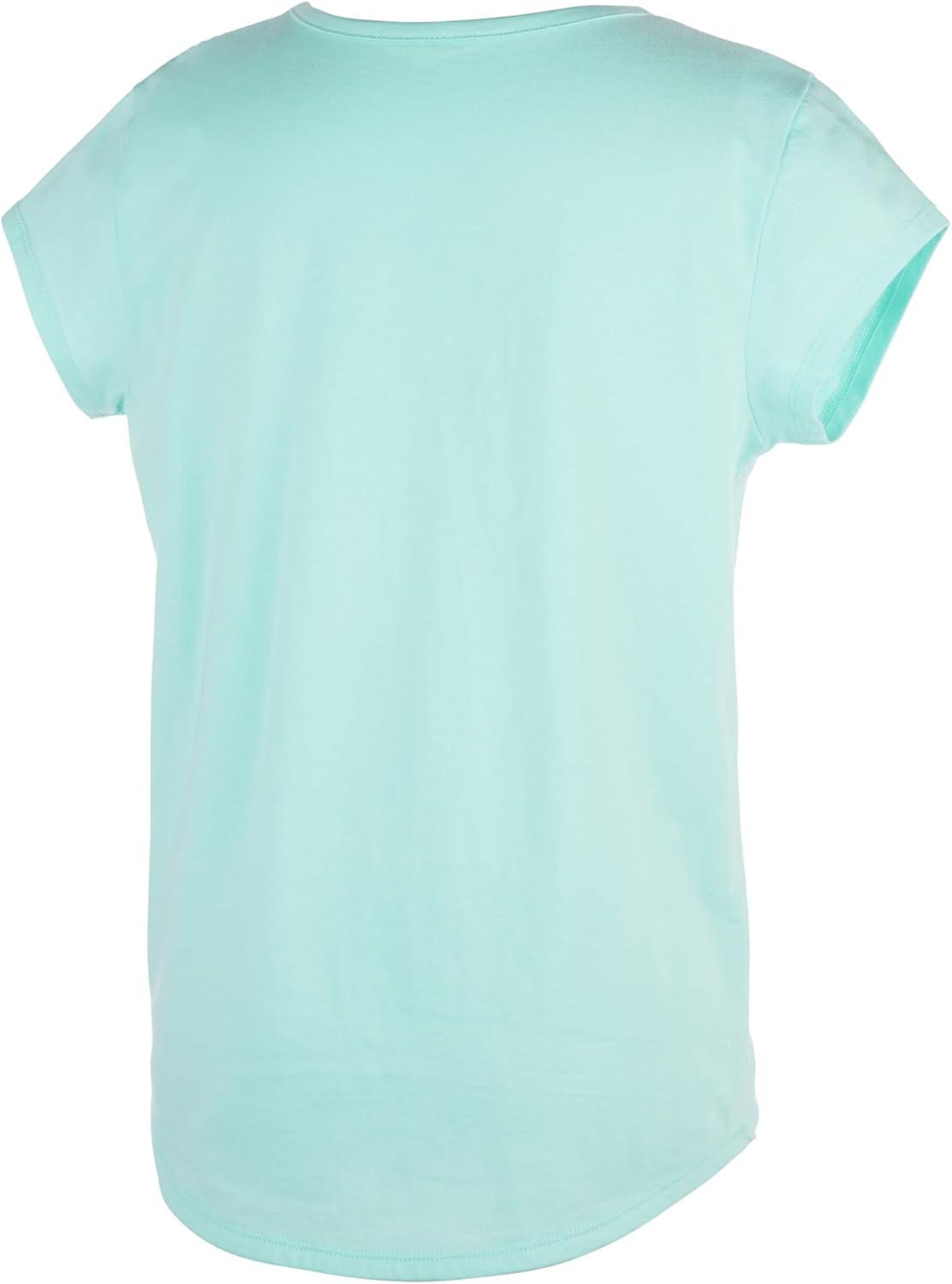 image:imageadidas Girls Short Sleeve Scoop Neck Tee TShirtClear Mint