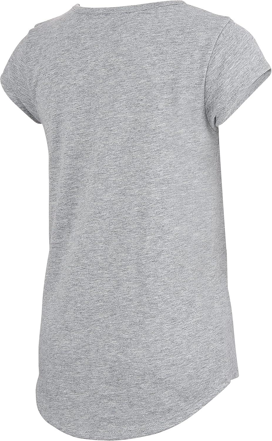 image:imageadidas Girls Short Sleeve Scoop Neck Tee TShirtMedium Grey Heather