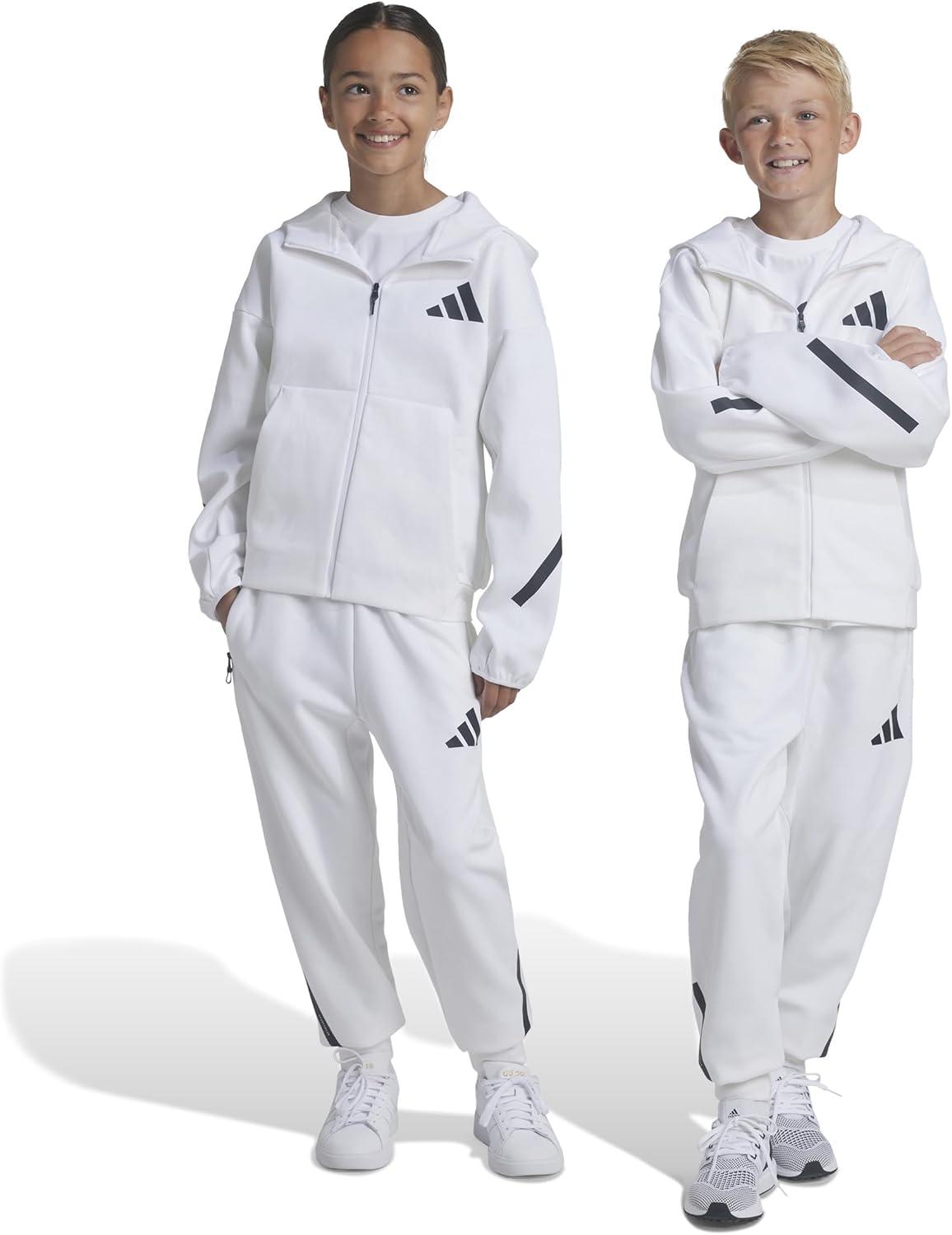 image:imageadidas Girls Zne PantsWhiteBlack