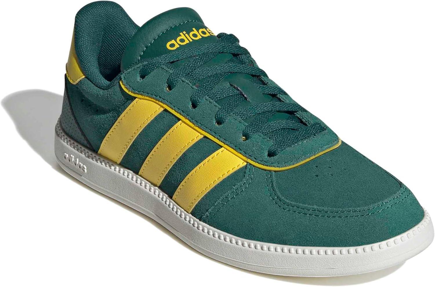 image:imageadidas Kids Breaknet SleekCollegiate GreenYellowOff White