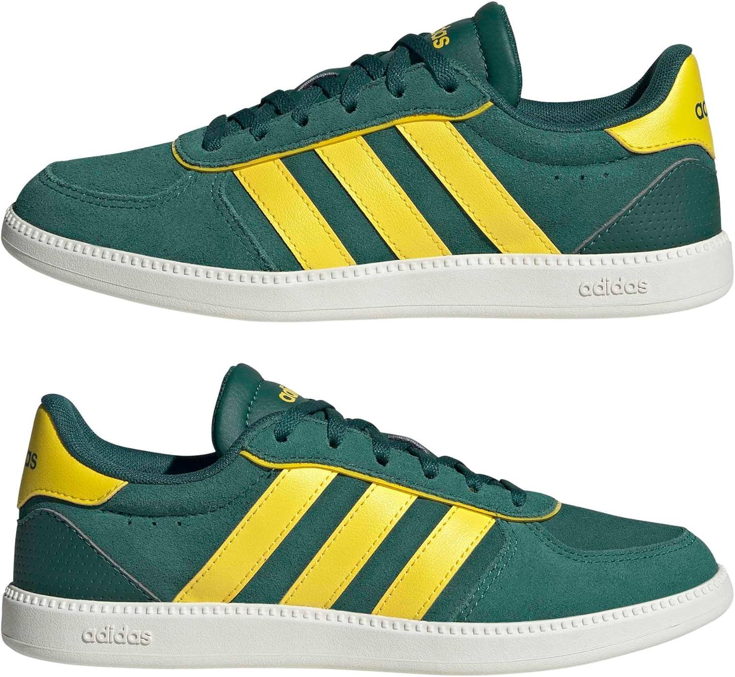 image:imageadidas Kids Breaknet SleekCollegiate GreenYellowOff White