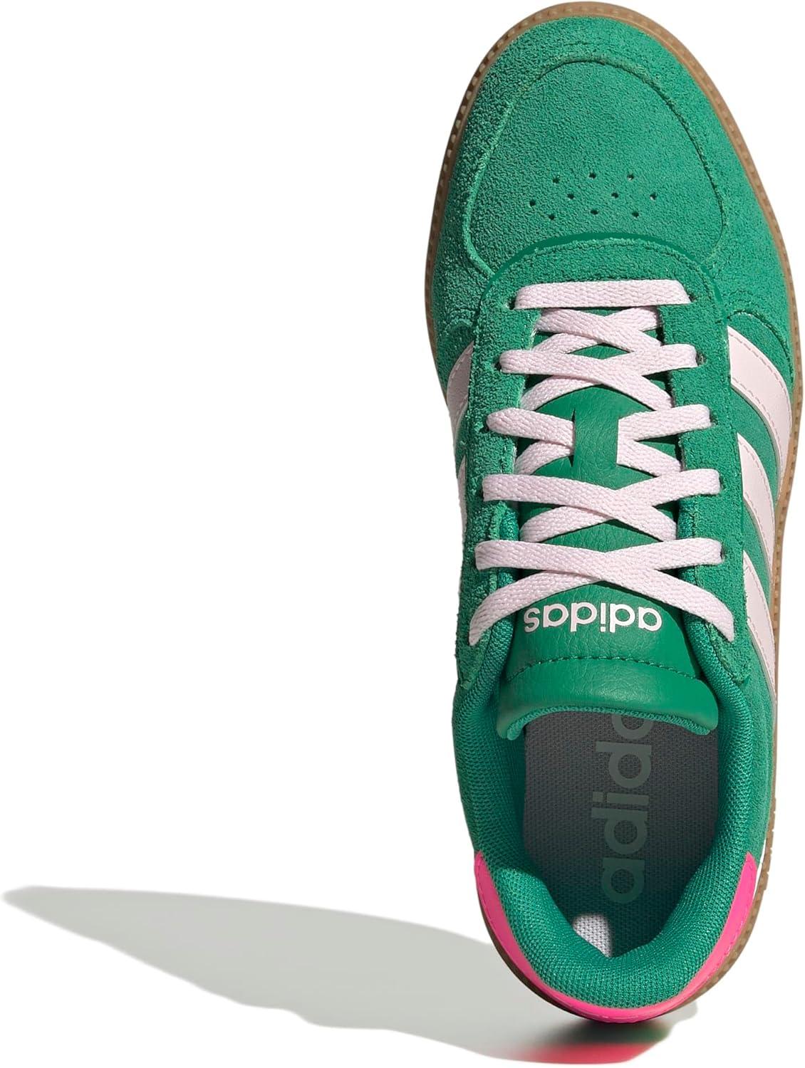 image:imageadidas Kids Breaknet SleekCourt GreenClear PinkLucid Pink