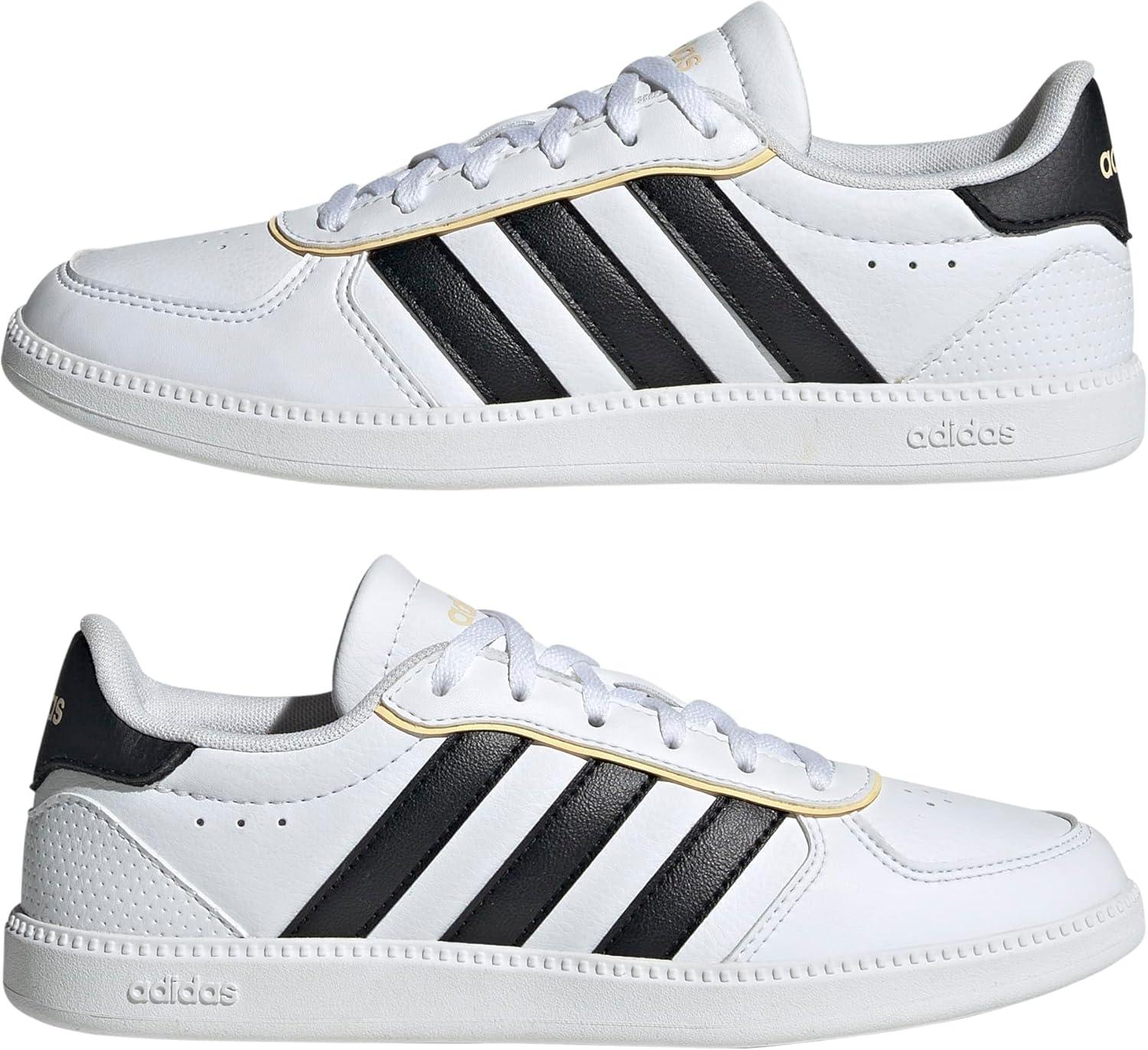 image:imageadidas Kids Breaknet SleekWhiteBlackOrange Tint