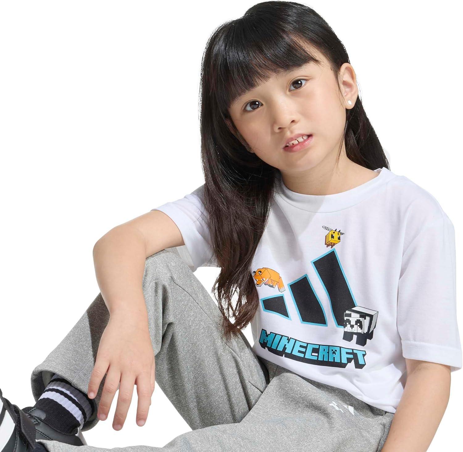 image:imageadidas Kids Minecraft Training TShirtWhiteBlack