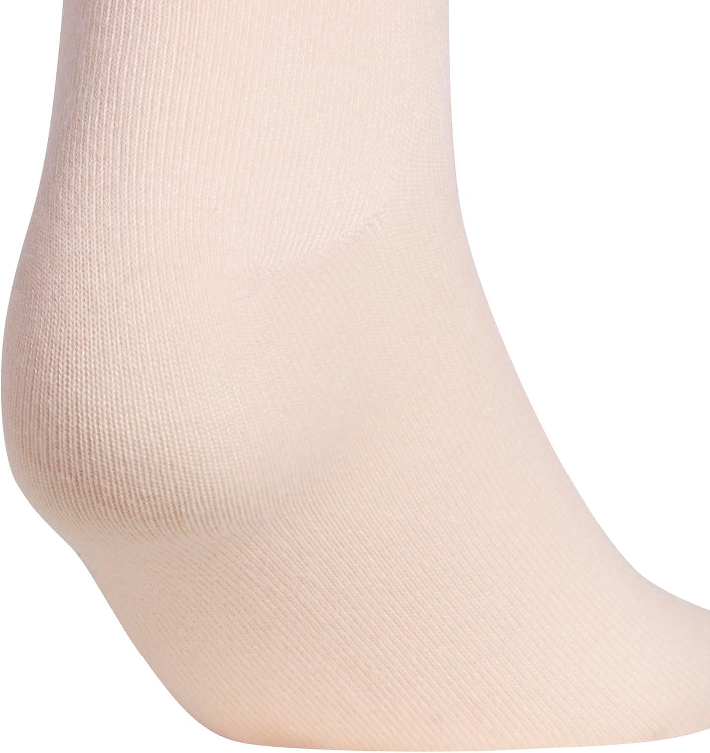 image:imageadidas womens Athletic Scrunch Crew Sock 3 Pairs Loose Slouchy FitBlush PinkWonder WhiteCrystal Linen Beige