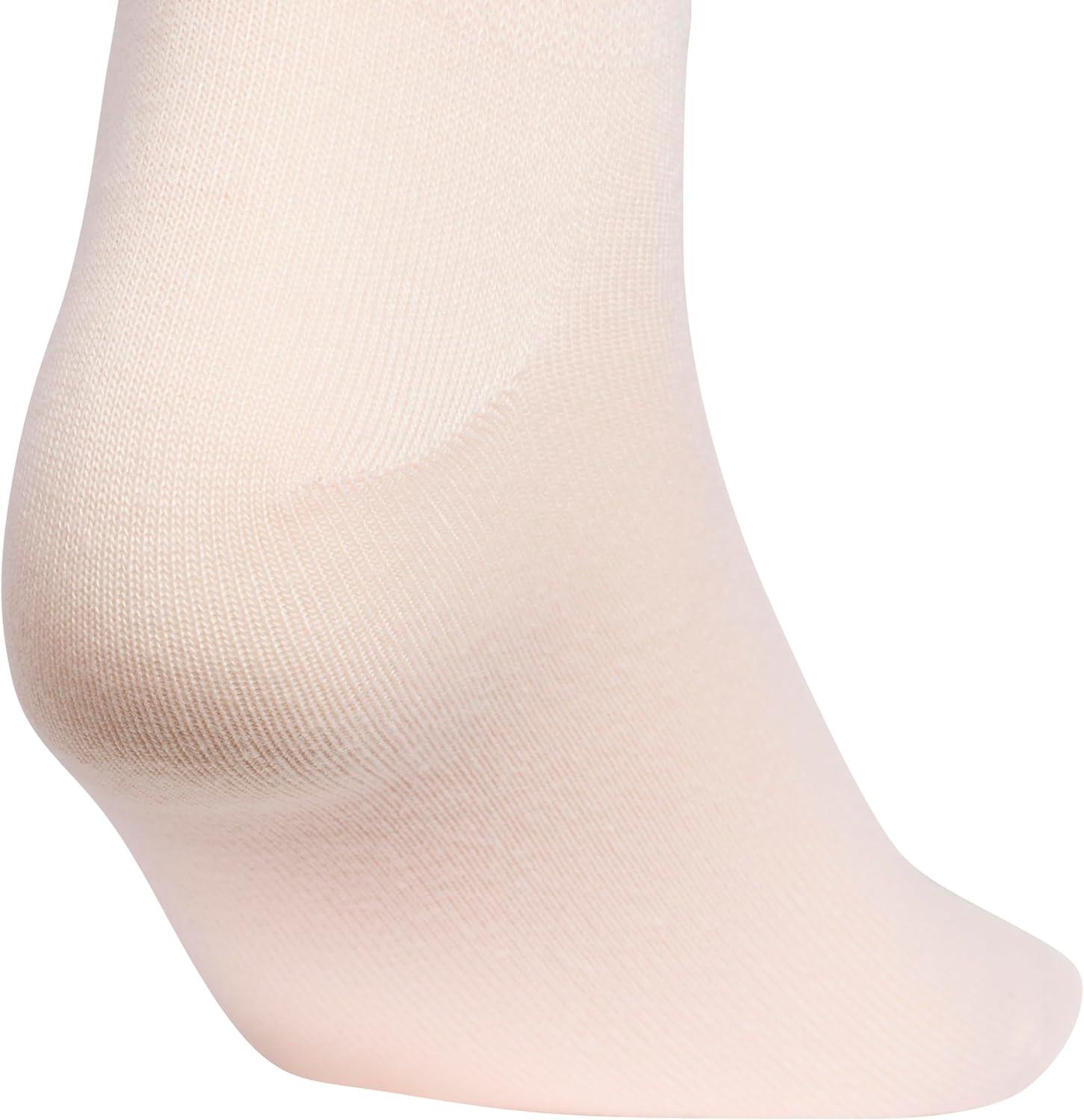 image:imageadidas womens Luxe High Quarter Sock 3 Pairs Script LogoBlush PinkWonder WhiteDusky Bronze Brown