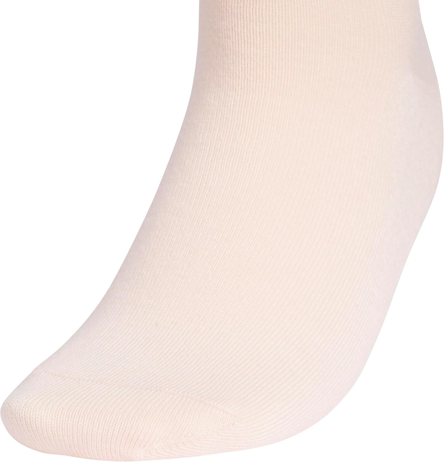 image:imageadidas womens Luxe High Quarter Sock 3 Pairs Script LogoBlush PinkWonder WhiteDusky Bronze Brown