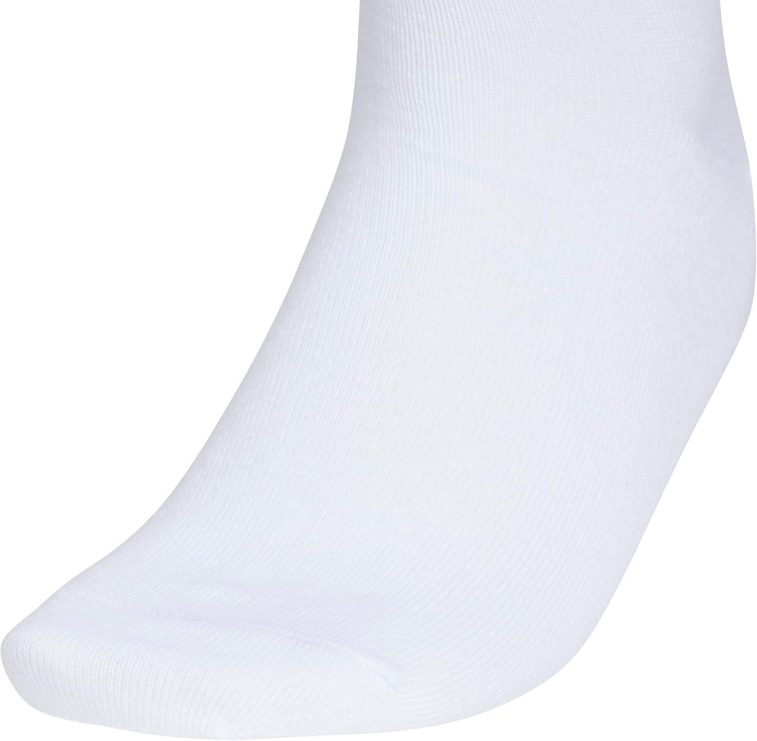image:imageadidas womens Luxe High Quarter Sock 3 Pairs Script LogoWhiteCool Light HeatherBlack
