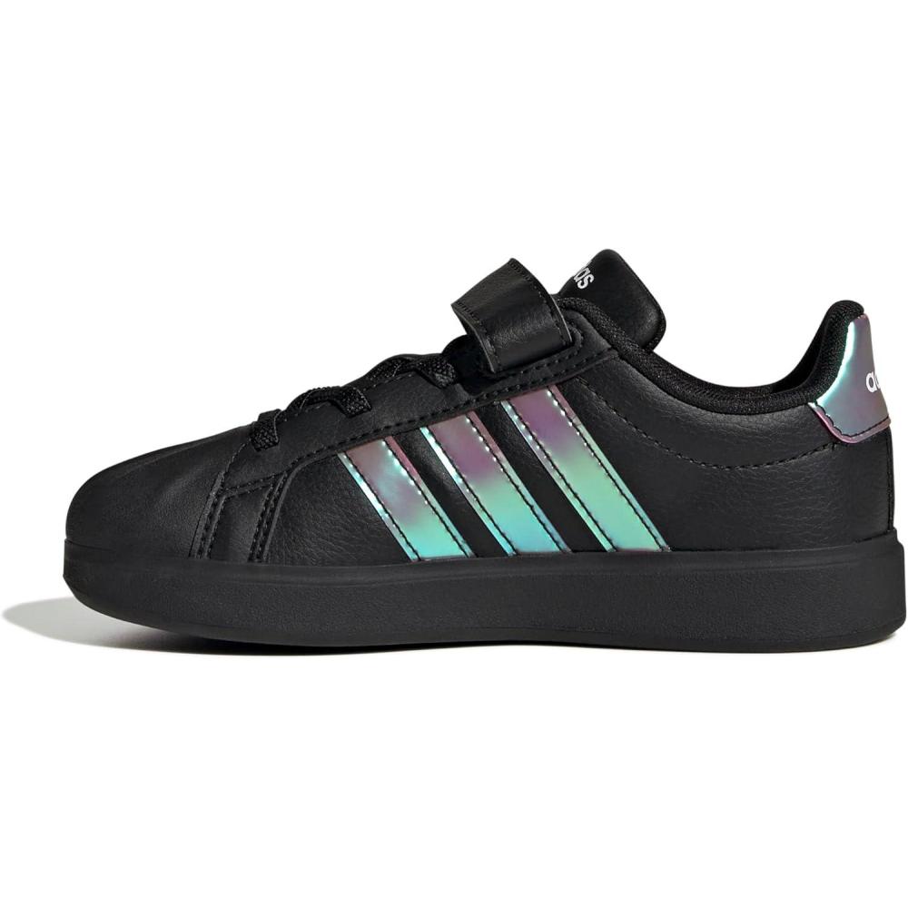 image:imageAdidas UnisexChild Streettalk Elastic Lace amp StrapBlackIridescentWhite