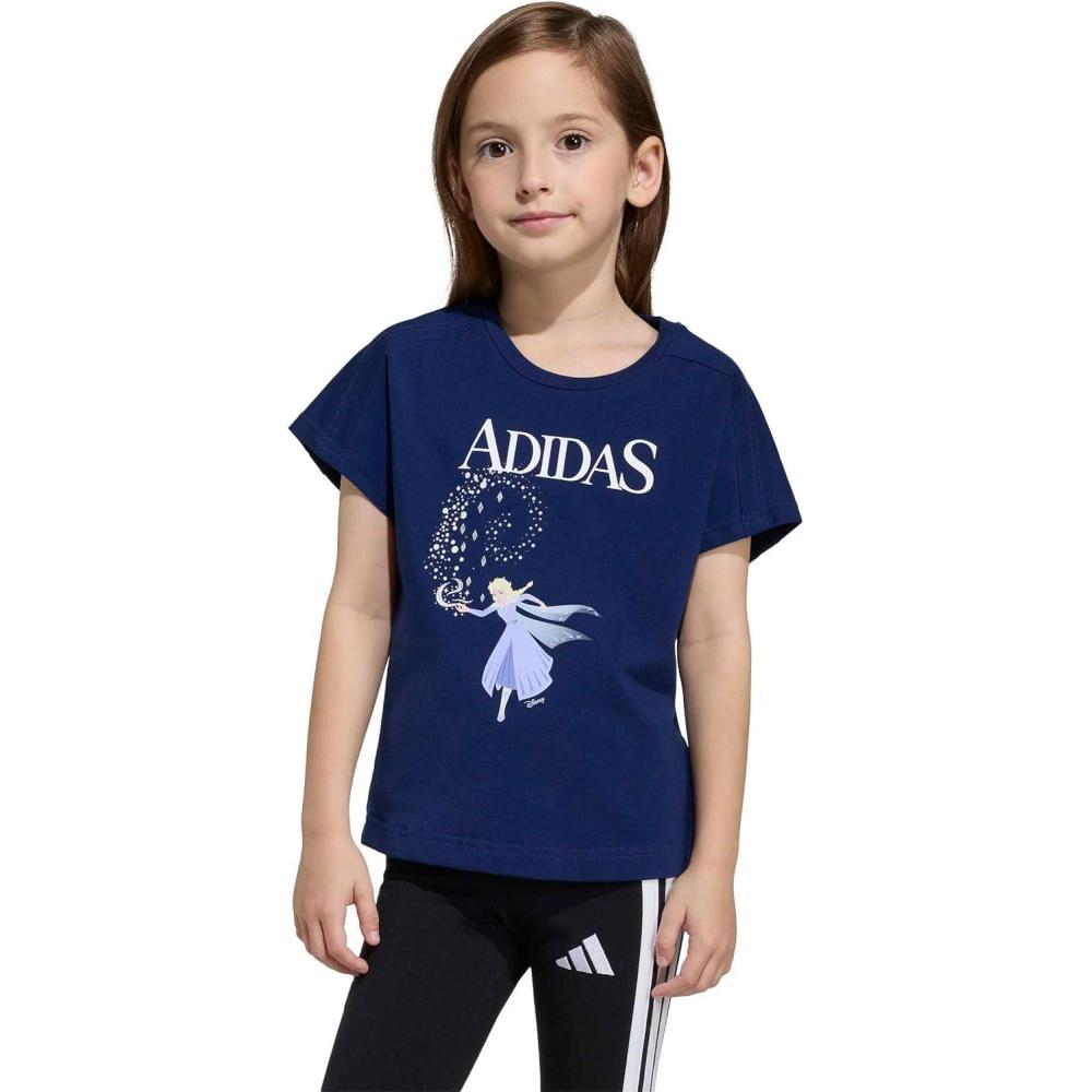image:imageadidas Girls Disney Frozen TShirtDark BlueWhiteFrozen