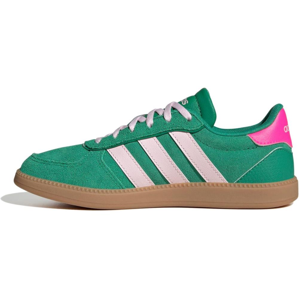 image:imageadidas Kids Breaknet SleekCourt GreenClear PinkLucid Pink