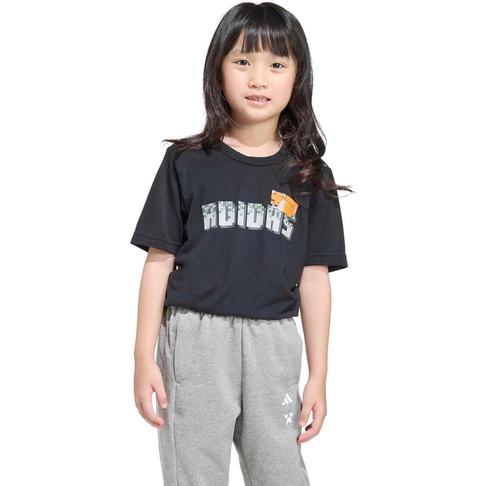 image:imageadidas Kids Minecraft Training TShirtBlackGrey