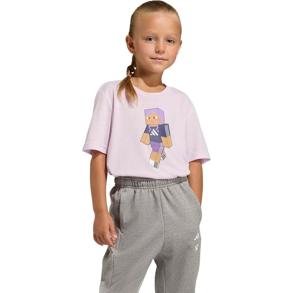 image:imageadidas Kids Minecraft Training TShirtIce Lavender