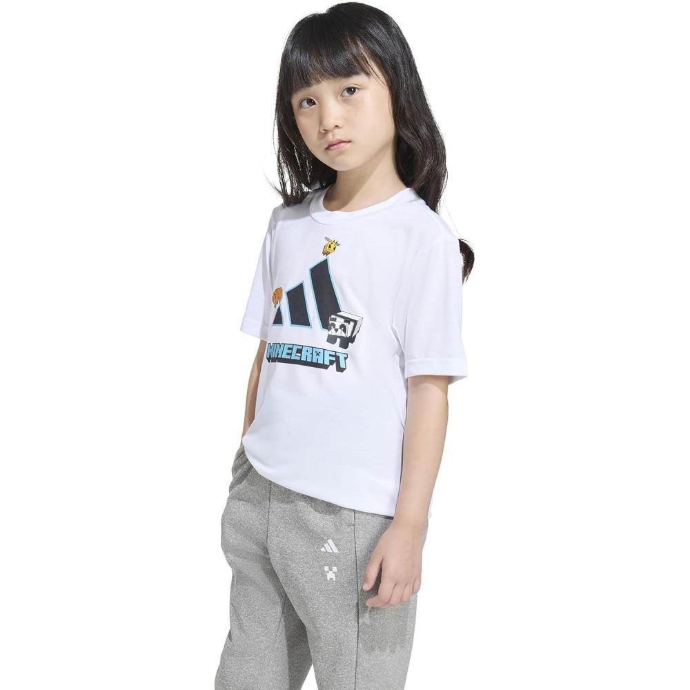 image:imageadidas Kids Minecraft Training TShirtWhiteBlack