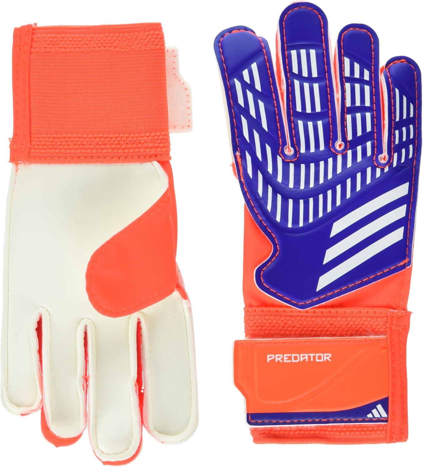 image:imageAdidas UnisexKids Training Predator Goalie Soccer GlovesLucid BlueSolar RedWhite
