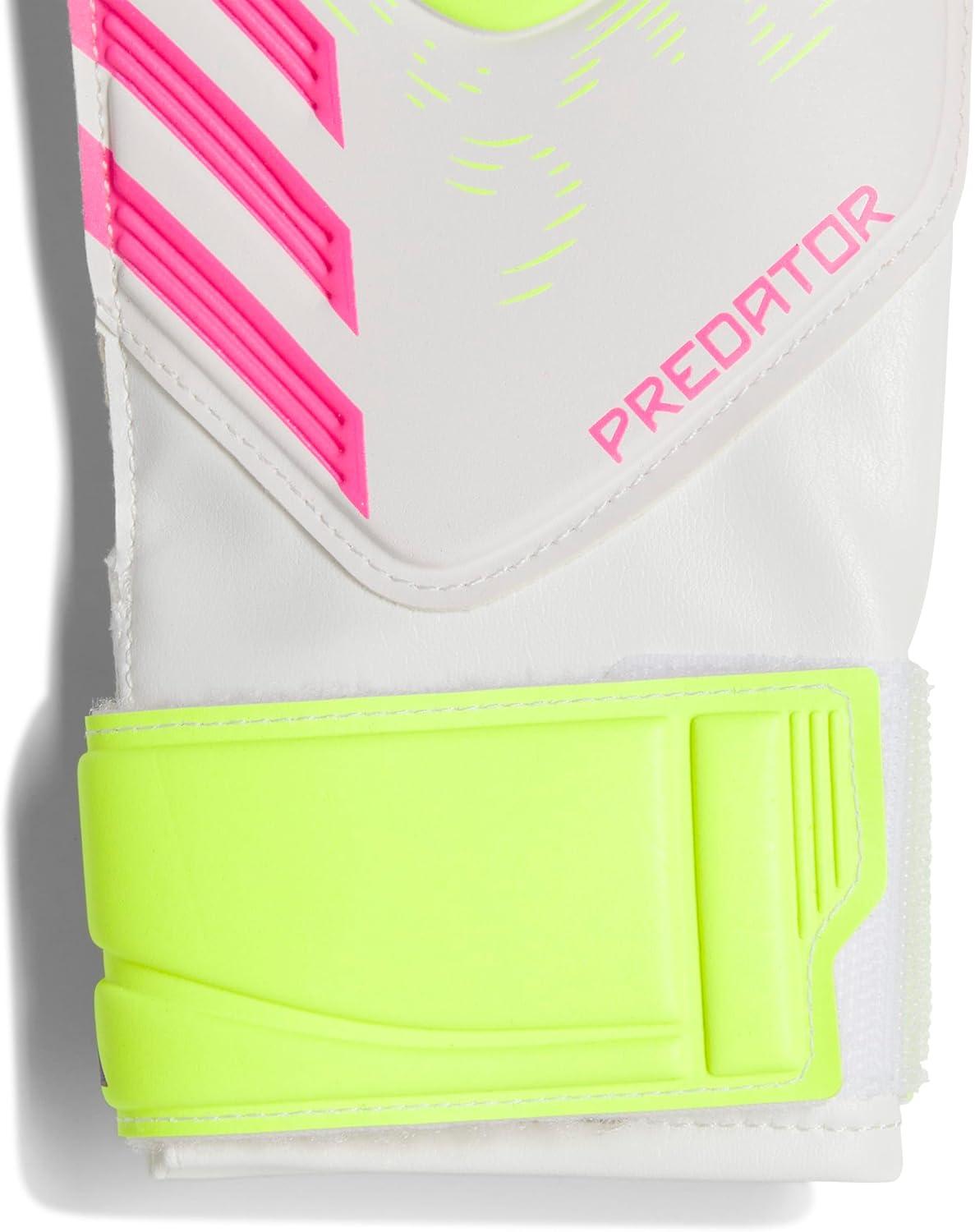 image:imageAdidas UnisexKids Training Predator Goalie Soccer GlovesWhiteLucid LemonLucid Pink