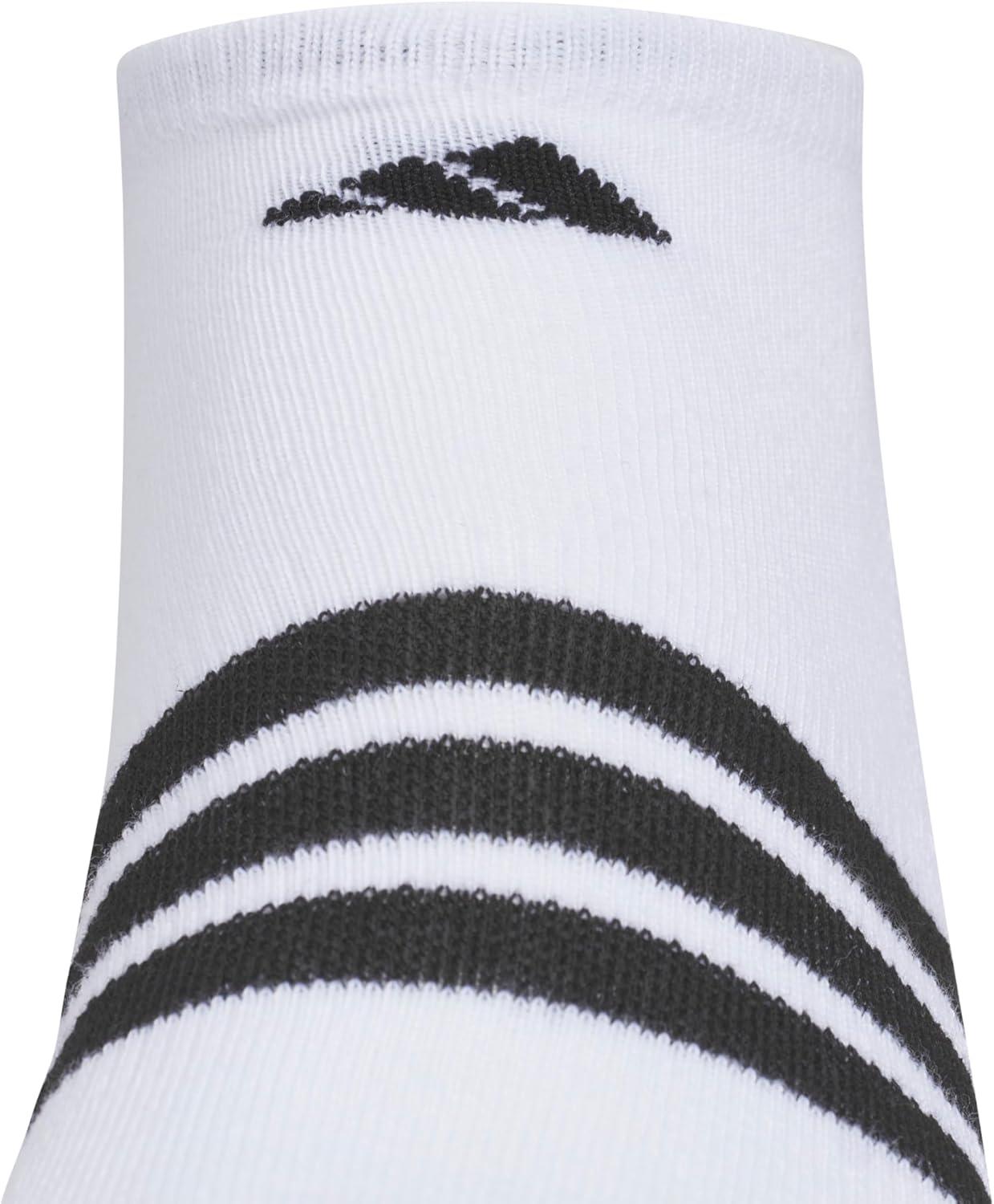 image:imageadidas Mens Cushioned No Show Socks 3 Pairs Durable amp ComfortableWhiteBlack3stripe4