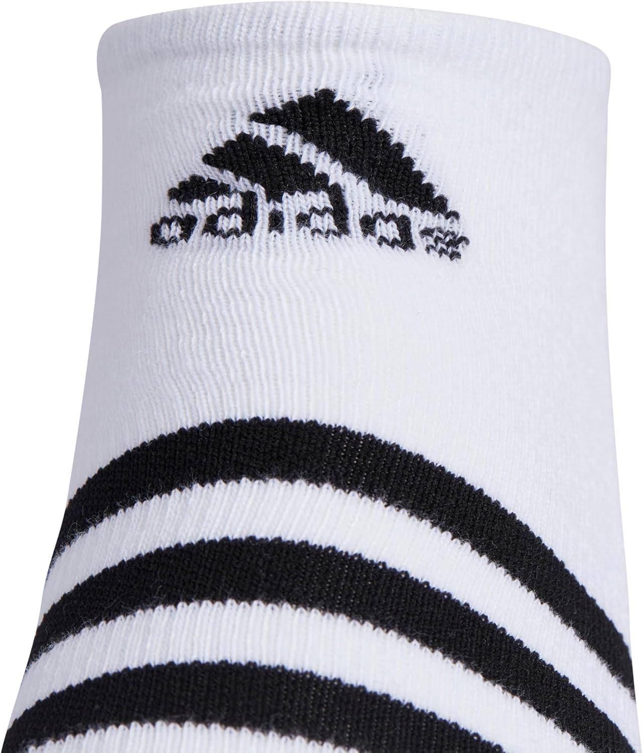 image:imageadidas Mens Cushioned No Show Socks 3 Pairs Durable amp ComfortableWhiteGreyBlack3stripe3