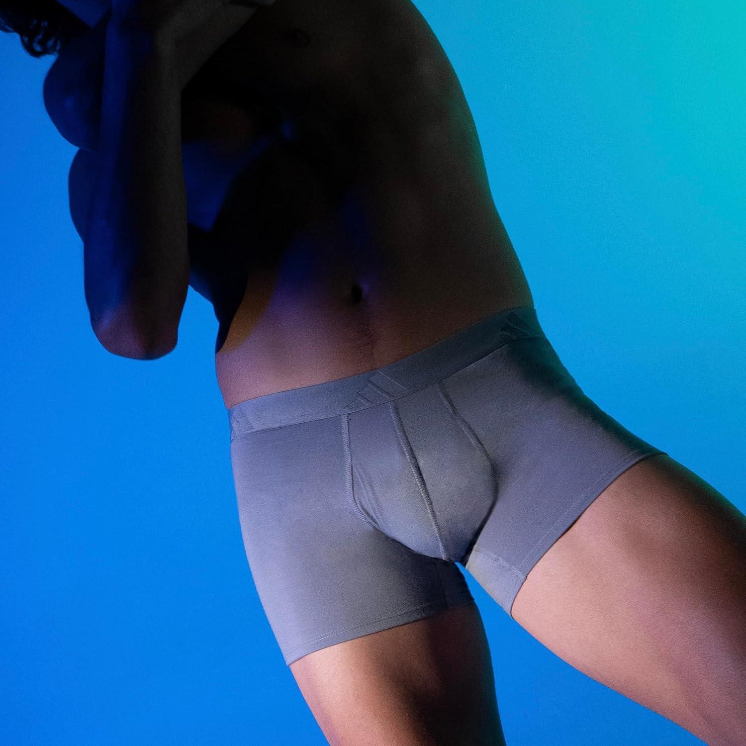 image:imageadidas Mens Luxe Underwear 3Pack Boxer Briefs or Trunks Premium Ultra Soft ComfortCarbon GreyHeather Dark GreyBlackTrunk
