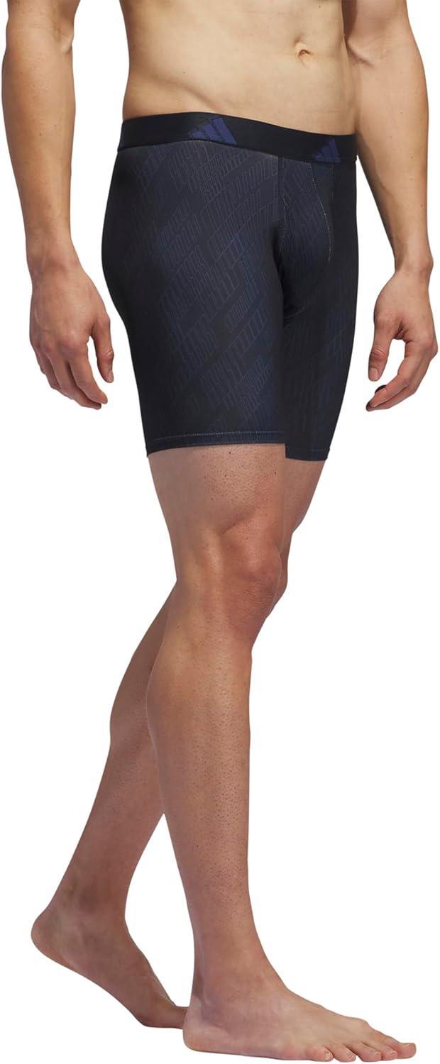 image:imageadidas Mens Microfiber Boxer Briefs 3Pack or 5Pack Performance Stretch MoistureWicking UnderwearGhost Legend Inktech IndigoCollegiate GreenGrey