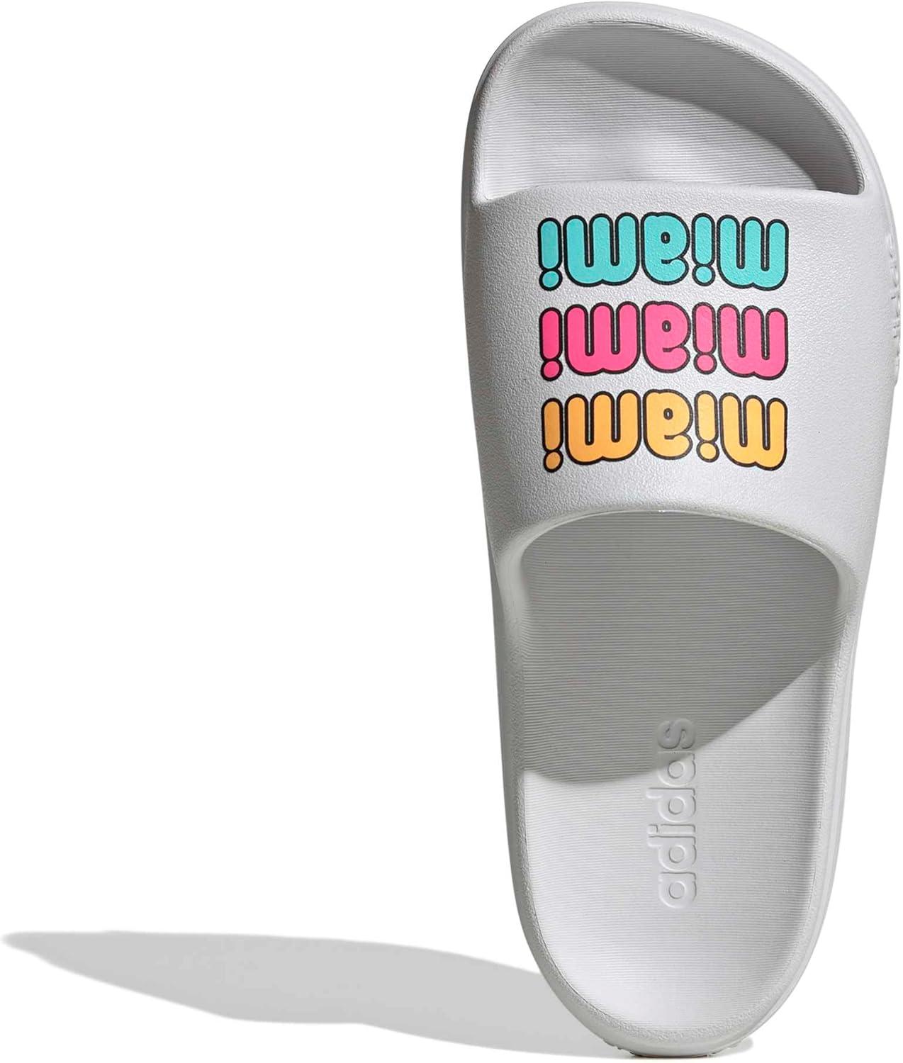image:imageadidas Unisex Adult Adilette Lumia SlidesDash GreyLucid PinkTangerine