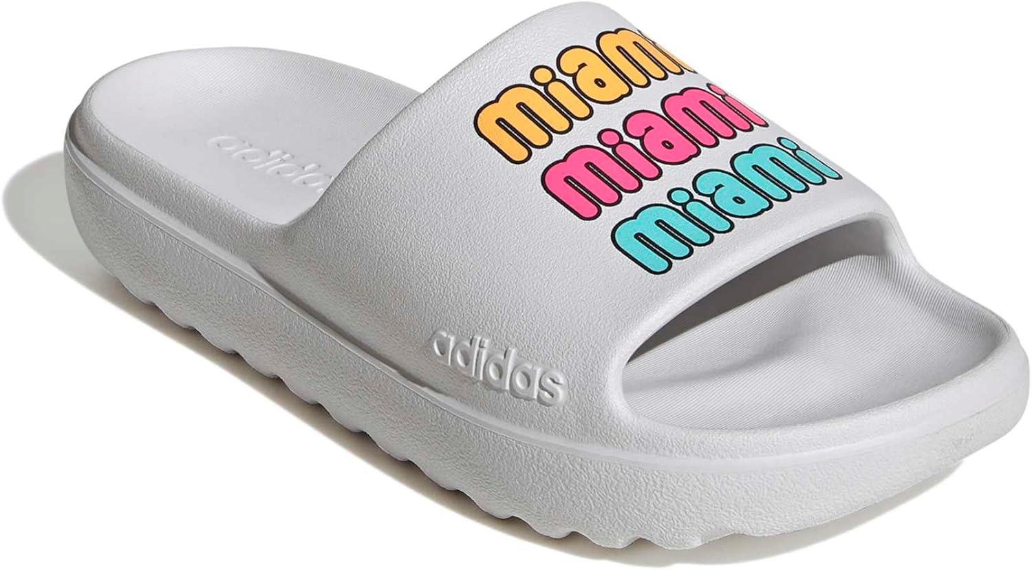 image:imageadidas Unisex Adult Adilette Lumia SlidesDash GreyLucid PinkTangerine