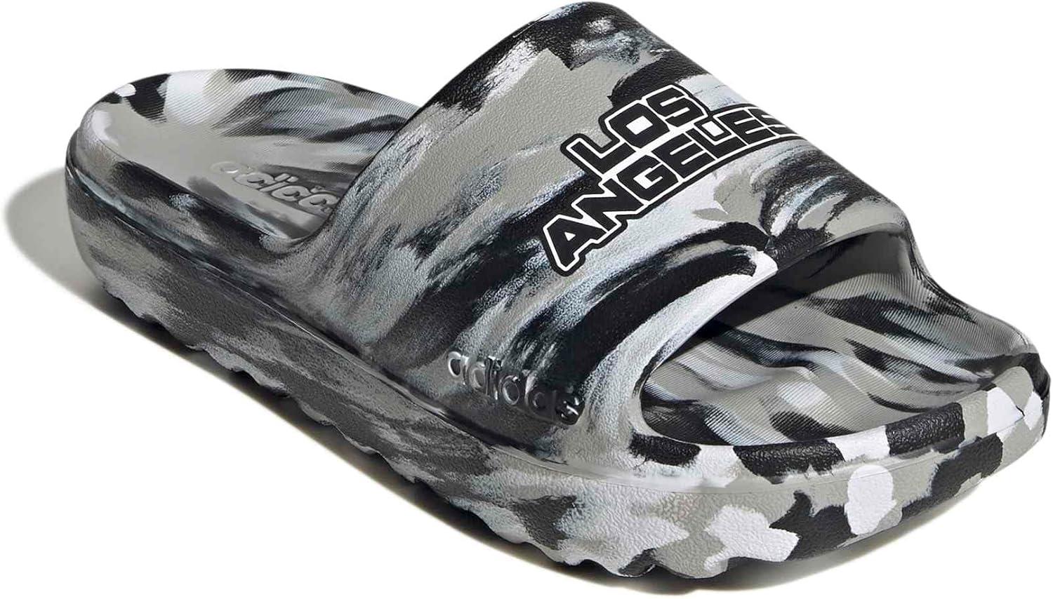 image:imageadidas Unisex Adult Adilette Lumia SlidesGreyBlackWhite