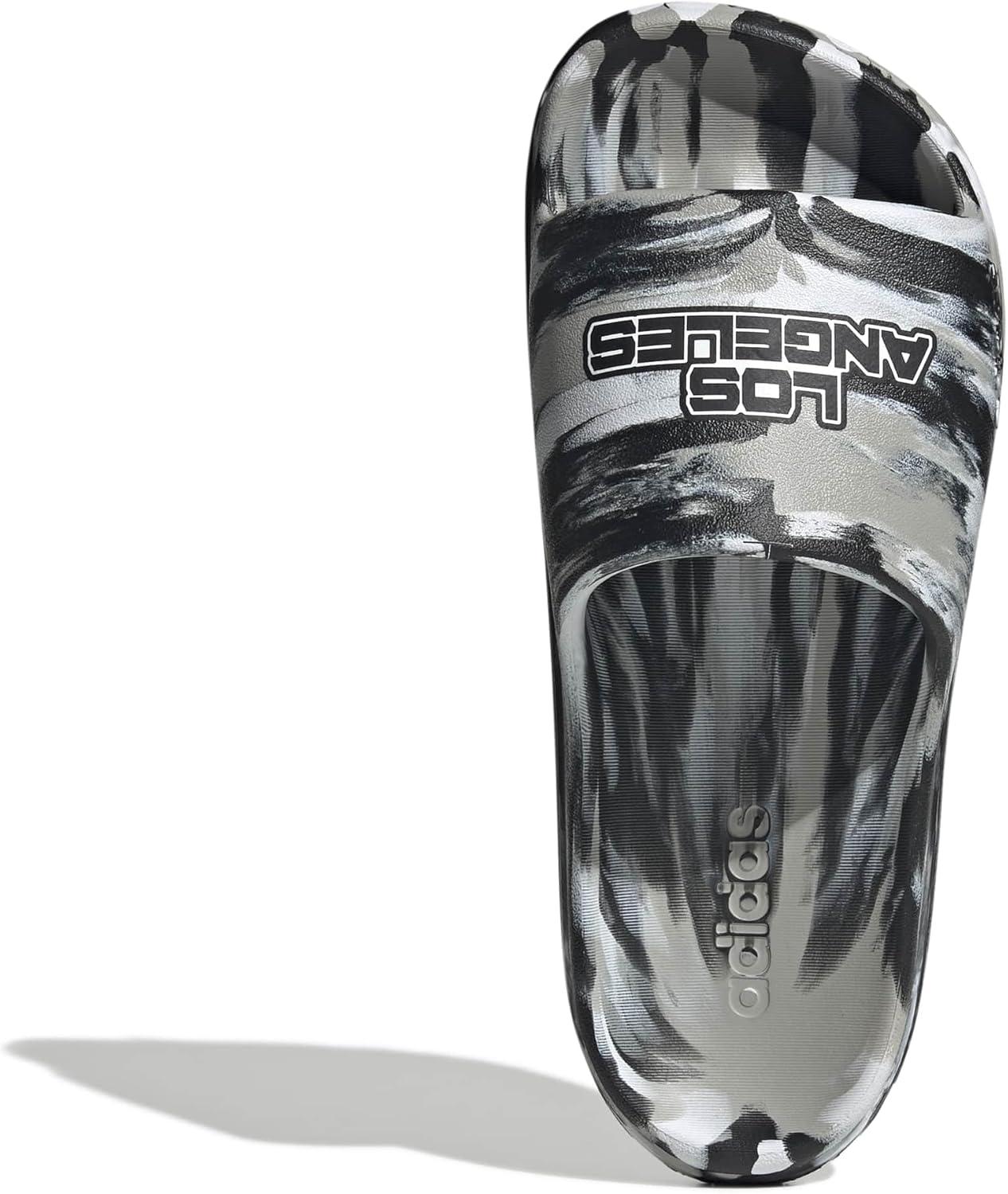 image:imageadidas Unisex Adult Adilette Lumia SlidesGreyBlackWhite