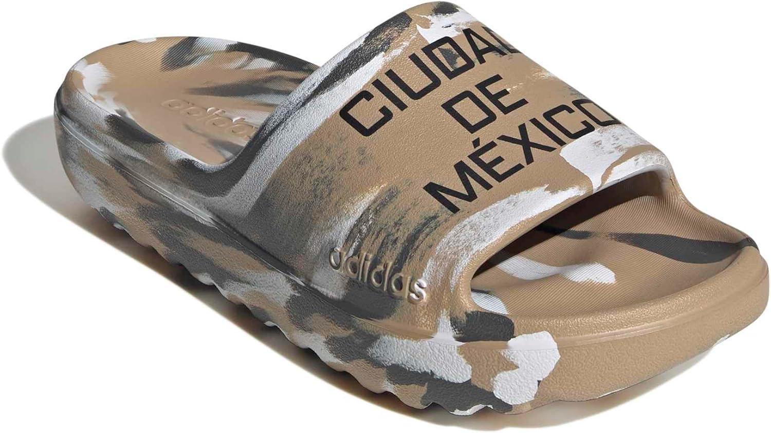 image:imageadidas Unisex Adult Adilette Lumia SlidesWarm SandstoneGreyWhite