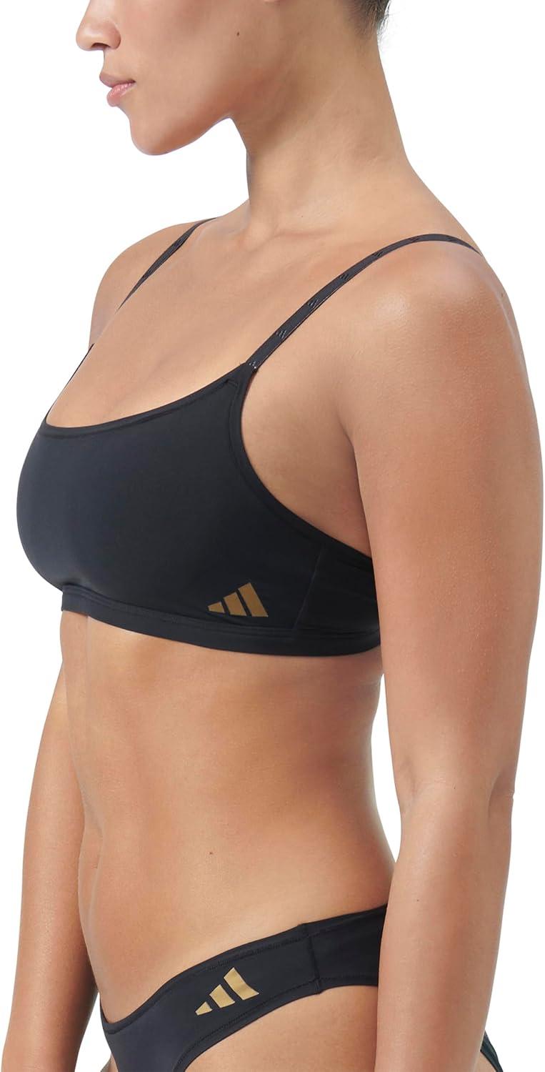 image:imageadidas Womens Active Micro Body Fit Scoop BraletteBlack