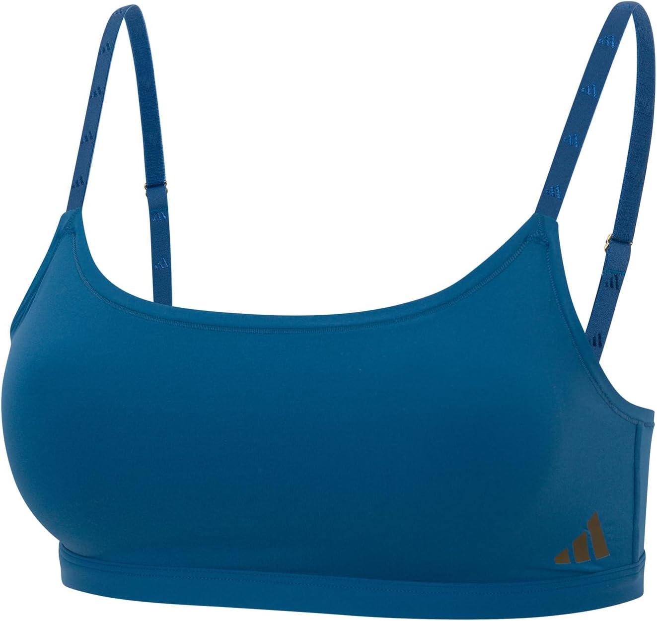 image:imageadidas Womens Active Micro Body Fit Scoop BraletteDusky Petrol