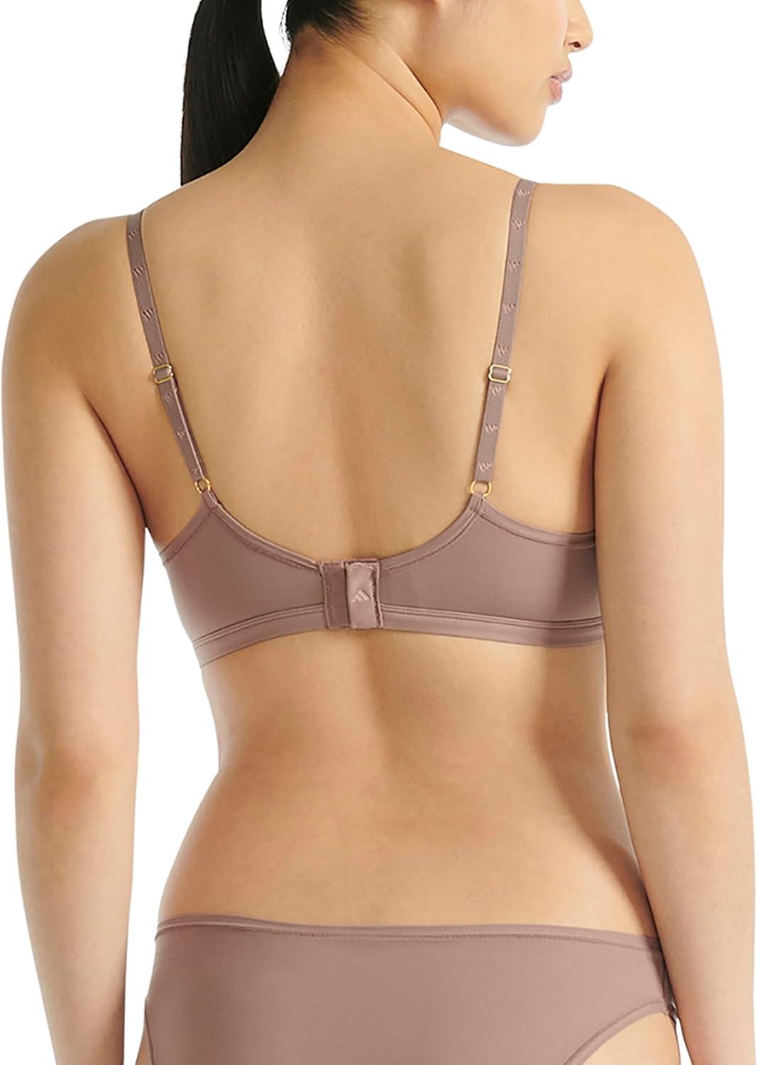image:imageadidas Womens Active Micro Body Fit Scoop BraletteWonder Oxide