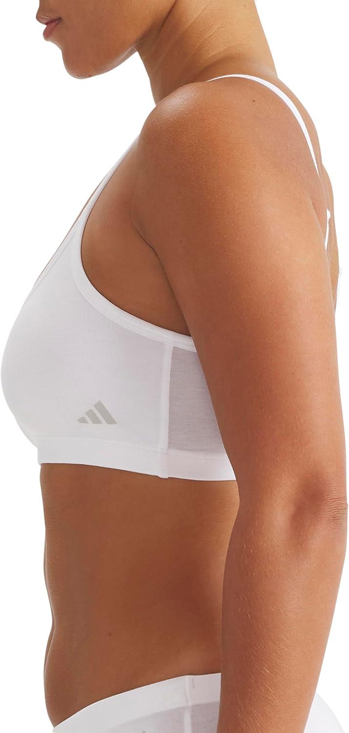 image:imageadidas Womens Active Modal Comfort Scoop BraletteBlackWhite