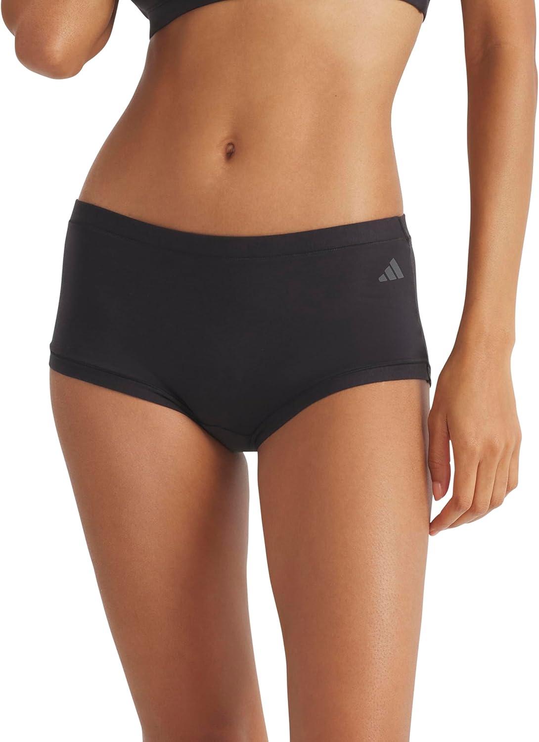 image:imageadidas Womens Active Modal Comfort Shortie 2Pack BlackWhite Medium