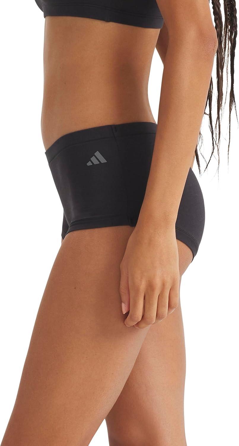 image:imageadidas Womens Active Modal Comfort Shortie 2Pack BlackWhite Medium