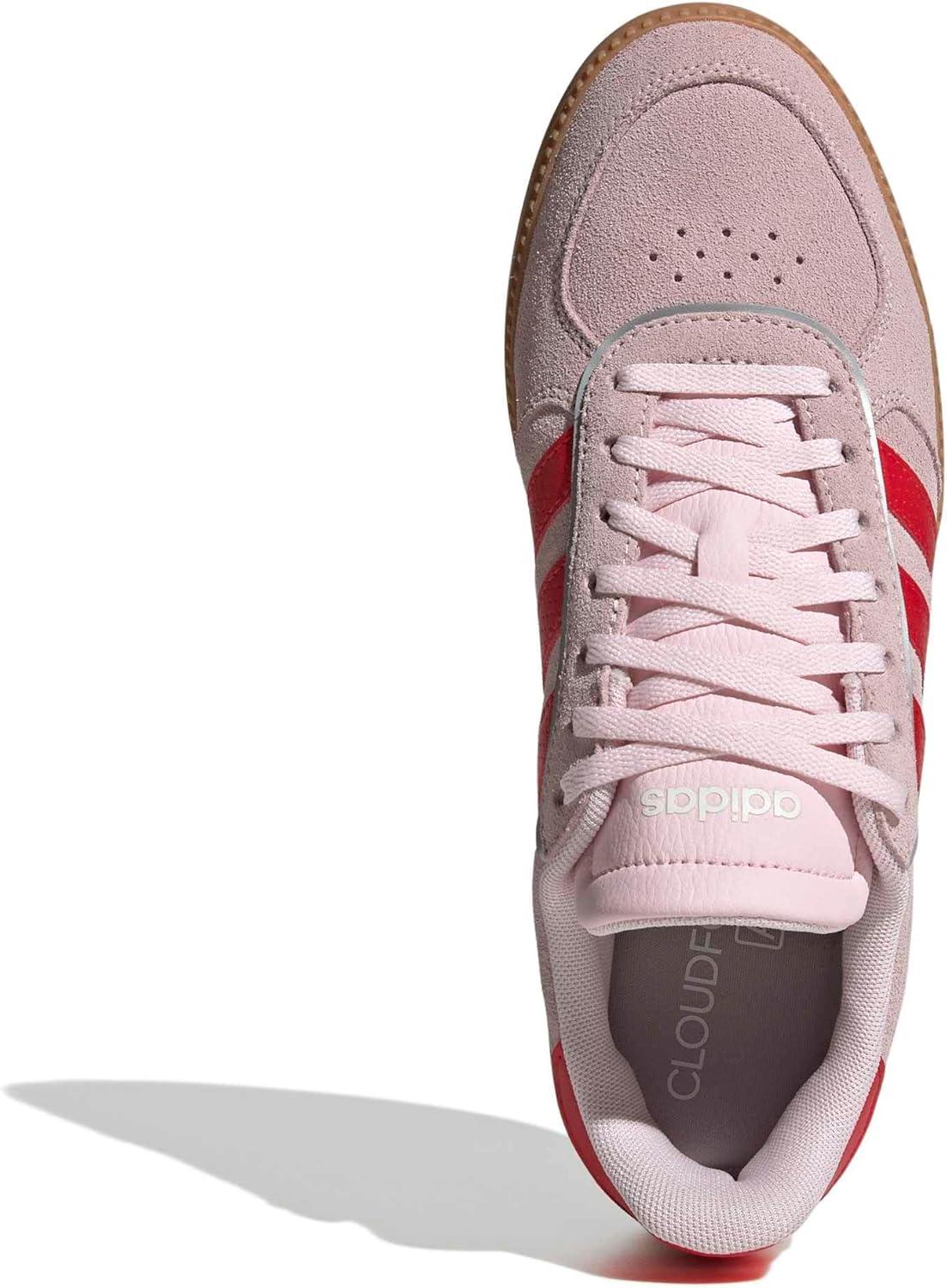 image:imageadidas Womens Breaknet Sleek SneakersClear PinkPure RubyGum