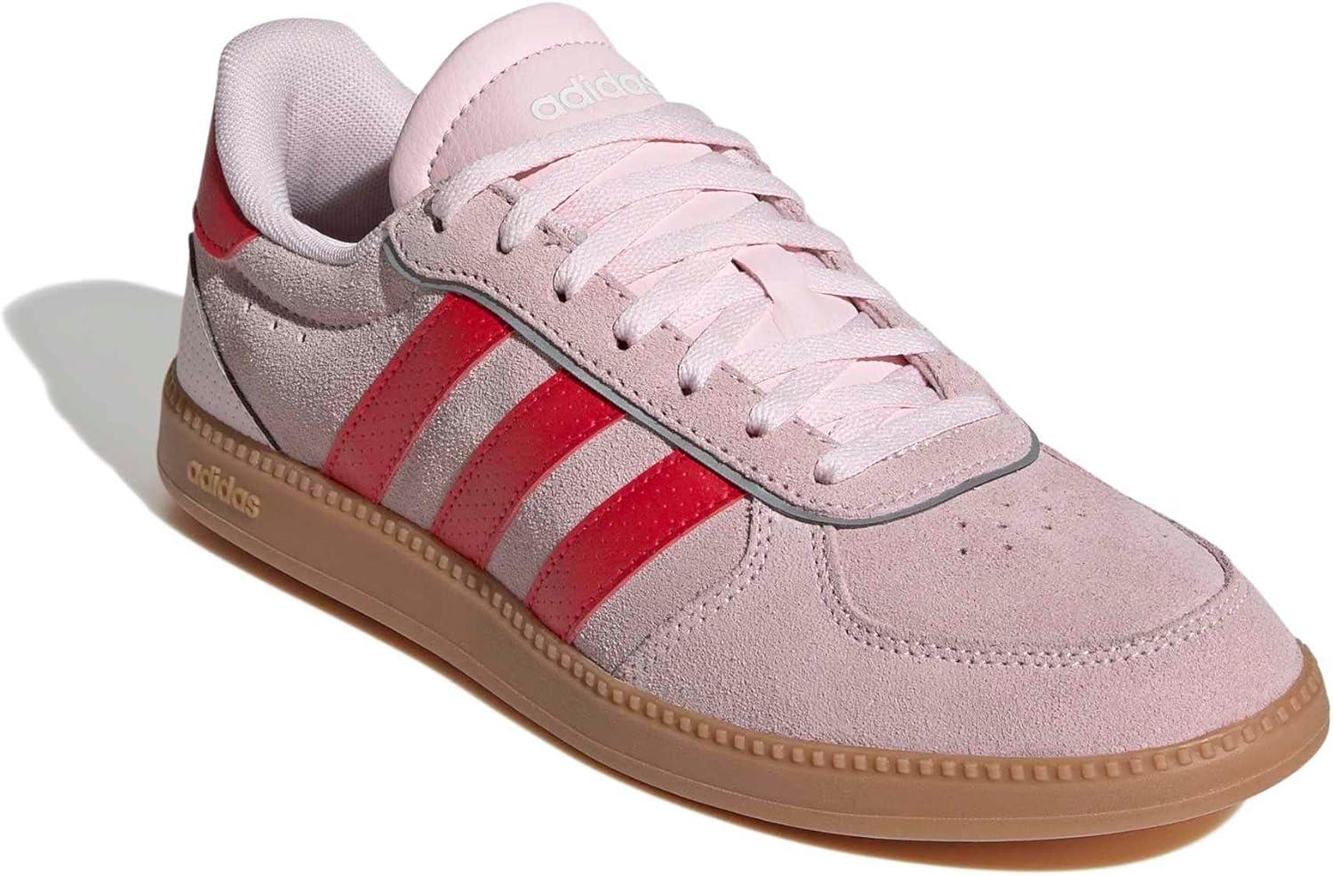 image:imageadidas Womens Breaknet Sleek SneakersClear PinkPure RubyGum