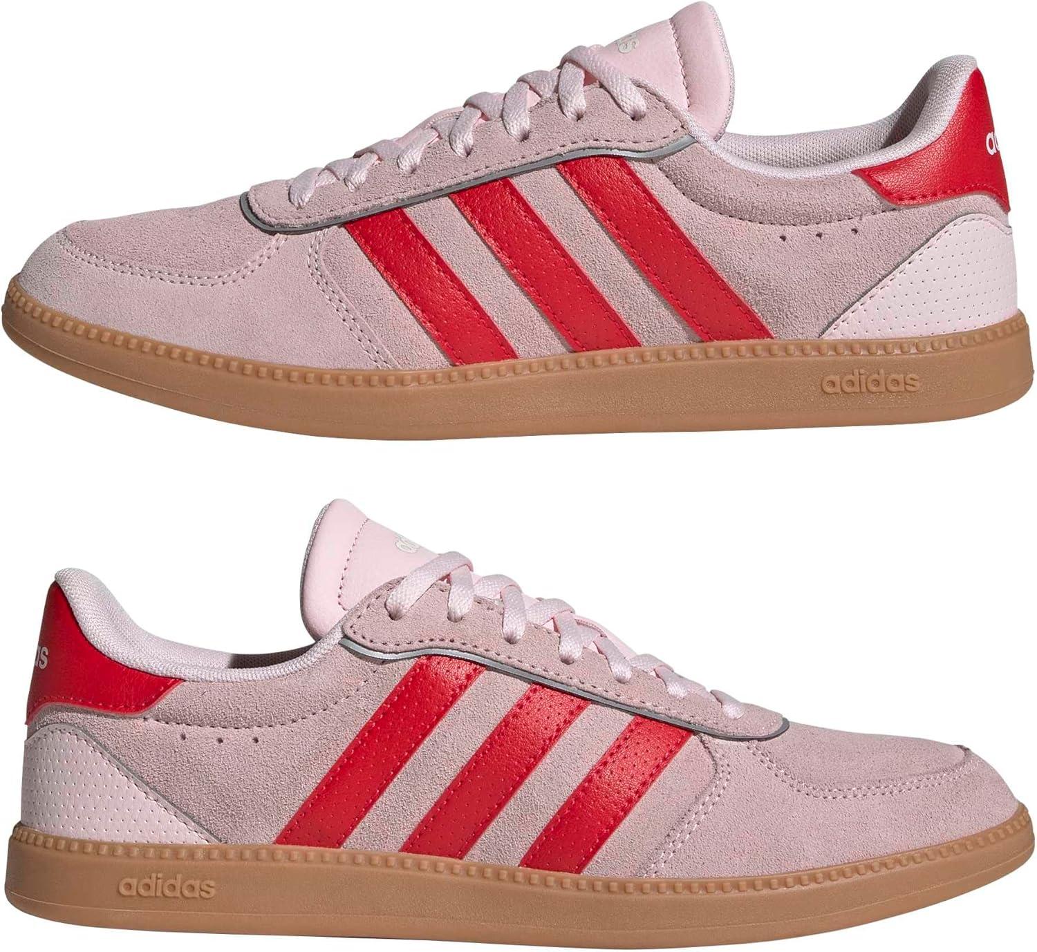 image:imageadidas Womens Breaknet Sleek SneakersClear PinkPure RubyGum